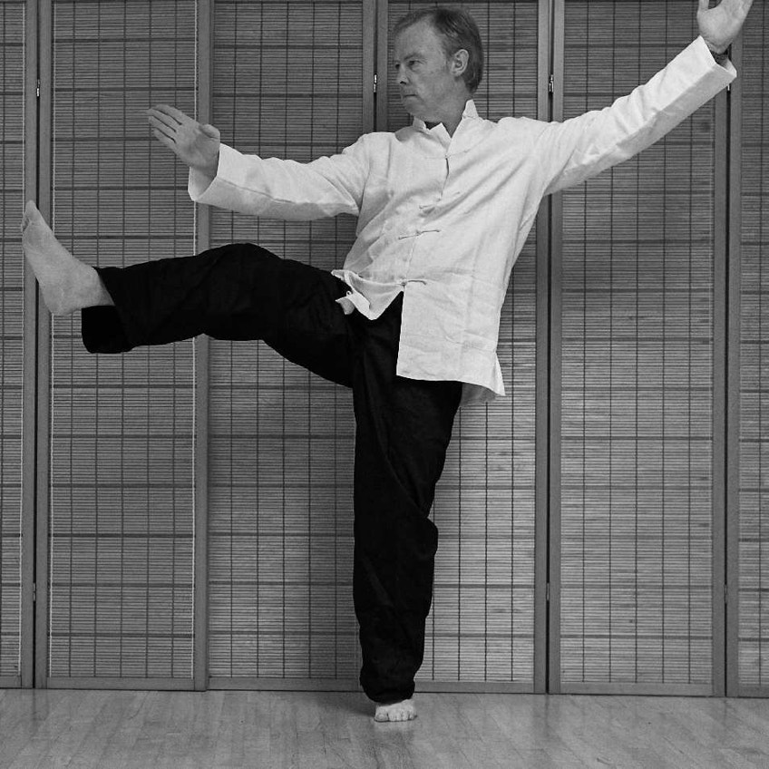 Sifu Stephen Forde demonstrates Tai Chi Kick